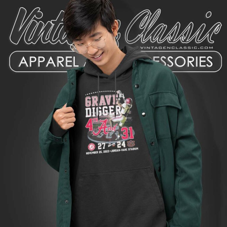 Grave Digger 4th And 31 Alabama 2023 Hoodie Grave Digger 4th And 31 Alabama 2023 Hoodie