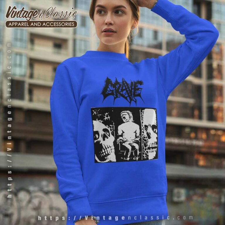 Grave Shirt Into The Grave Swedish Death Metal Band Sweatshirt Grave Shirt Into The Grave Swedish Death Metal Band Sweatshirt