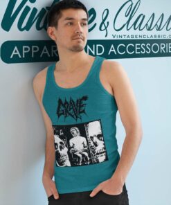 Grave Shirt Into The Grave Swedish Death Metal Band 5 Grave Shirt Into The Grave Swedish Death Metal Band Tank Top Racerback
