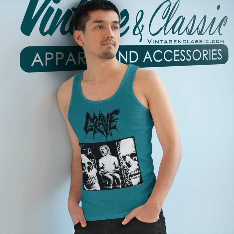 Grave Shirt Into The Grave Swedish Death Metal Band Tank Top Racerback Grave Shirt Into The Grave Swedish Death Metal Band Tank Top Racerback