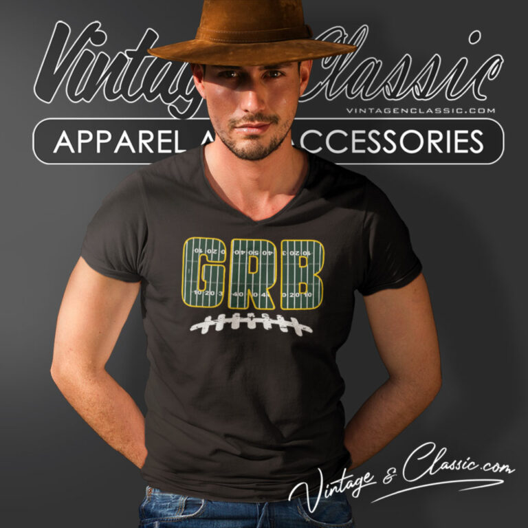 Grb Green Bay Packers Nfl Team V Neck TShirt Grb Green Bay Packers Nfl Team V Neck TShirt