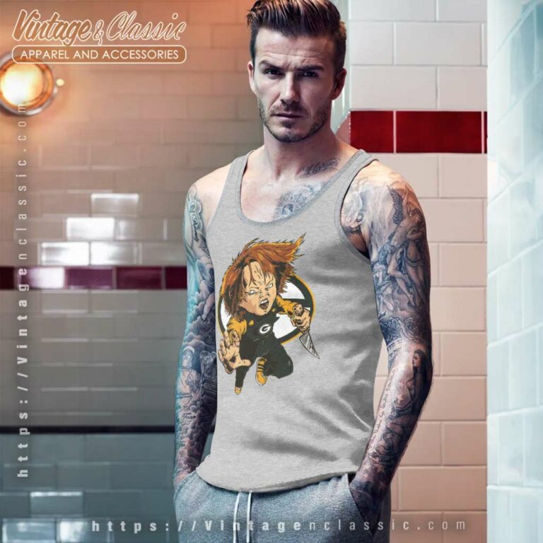 Green Bay Packer Chucky Halloween Tank Top Racerback Green Bay Packer Chucky Halloween Tank Top Racerback