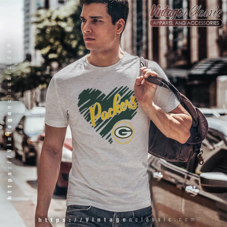 Green Bay Packer Shirt Packers Heart T Shirt Green Bay Packer Shirt Packers Heart T Shirt