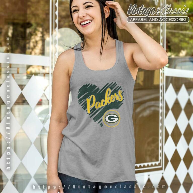 Green Bay Packer Shirt Packers Heart Tank Top Racerback Green Bay Packer Shirt Packers Heart Tank Top Racerback