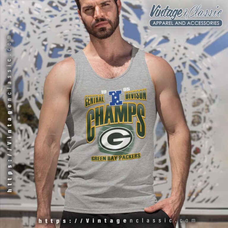 Green Bay Packers 1995 Central Division Champs Tank Top Racerback Green Bay Packers 1995 Central Division Champs Tank Top Racerback