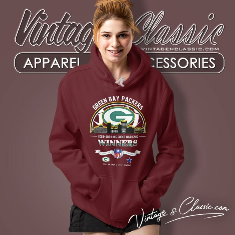 Green Bay Packers 2023 2024 Nfc Super Wild Card Winners Skyline Nfl Playoffs Divisional Hoodie Green Bay Packers 2023 2024 Nfc Super Wild Card Winners Skyline Nfl Playoffs Divisional Hoodie
