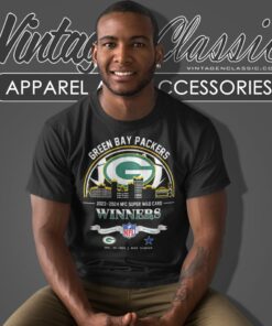 Green Bay Packers 2023 2024 Nfc Super Wild Card Winners Skyline Nfl Playoffs Divisional T Shirt