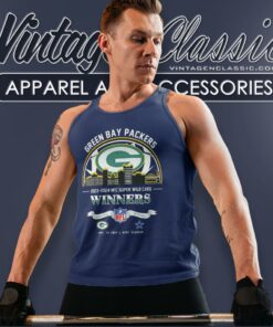 Green Bay Packers 2023 2024 Nfc Super Wild Card Winners Skyline Nfl Playoffs Divisional Tank Top Racerback
