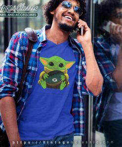 Green Bay Packers Baby Yoda V Neck TShirt