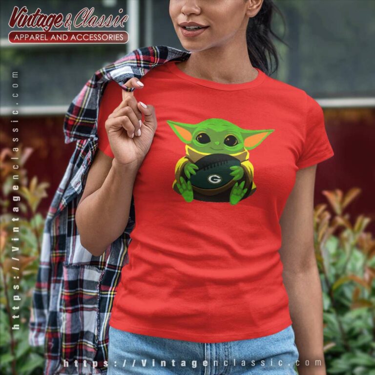 Green Bay Packers Baby Yoda Women TShirt Green Bay Packers Baby Yoda Women TShirt