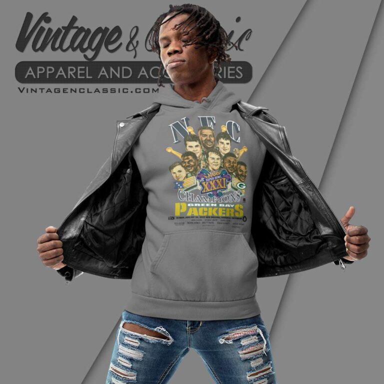 Green Bay Packers Caricature Super Bowl Champions Hoodie Green Bay Packers Caricature Super Bowl Champions Hoodie