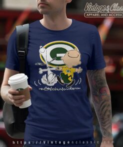 Green Bay Packers Charlie Brown Snoopy Dancing T Shirt