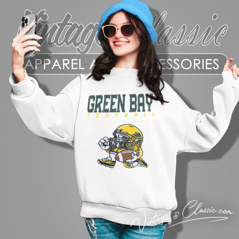 Green Bay Packers Football Helmet Vintage Sweatshirt Green Bay Packers Football Helmet Vintage Sweatshirt