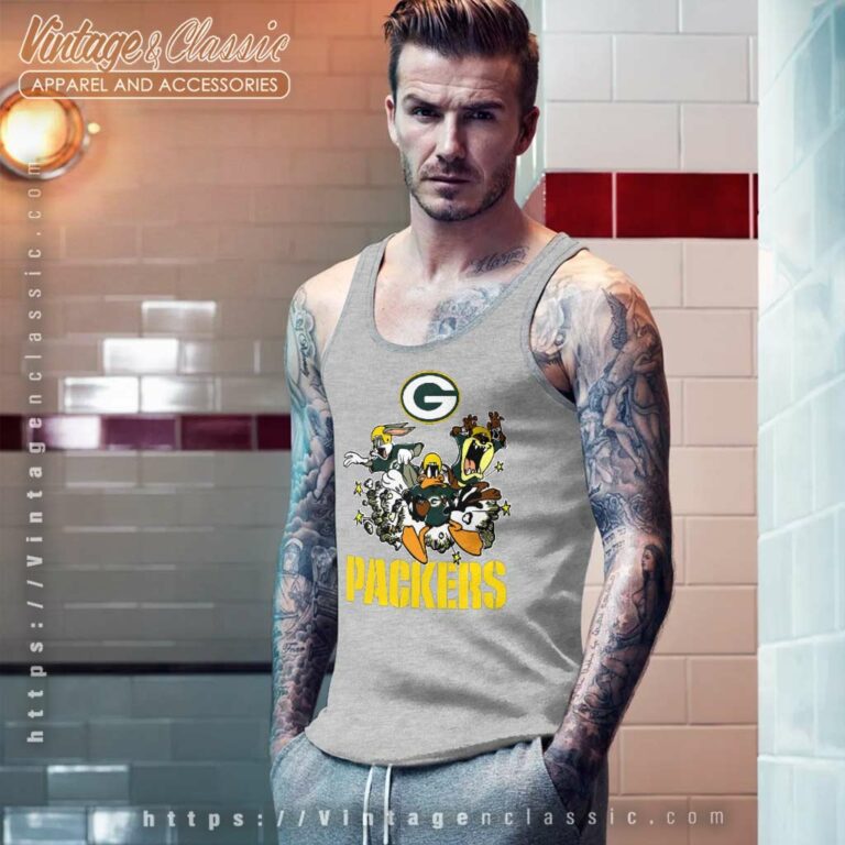 Green Bay Packers Football Looney Tunes Tank Top Racerback Green Bay Packers Football Looney Tunes Tank Top Racerback