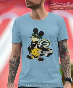 Green Bay Packers Gangster Mickey Mouse Shirt 4 Green Bay Packers Gangster Mickey Mouse T Shirt
