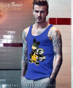 Green Bay Packers Gangster Mickey Mouse Shirt 5 Green Bay Packers Gangster Mickey Mouse Tank Top Racerback