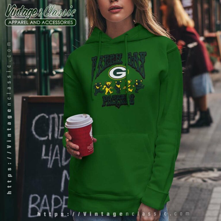 Green Bay Packers Grateful Dead Dancing Bears Hoodie Green Bay Packers Grateful Dead Dancing Bears Hoodie