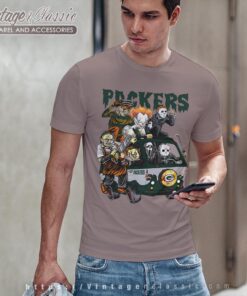 Green Bay Packers Horror Movies Characters Halloween Shirt T shirt