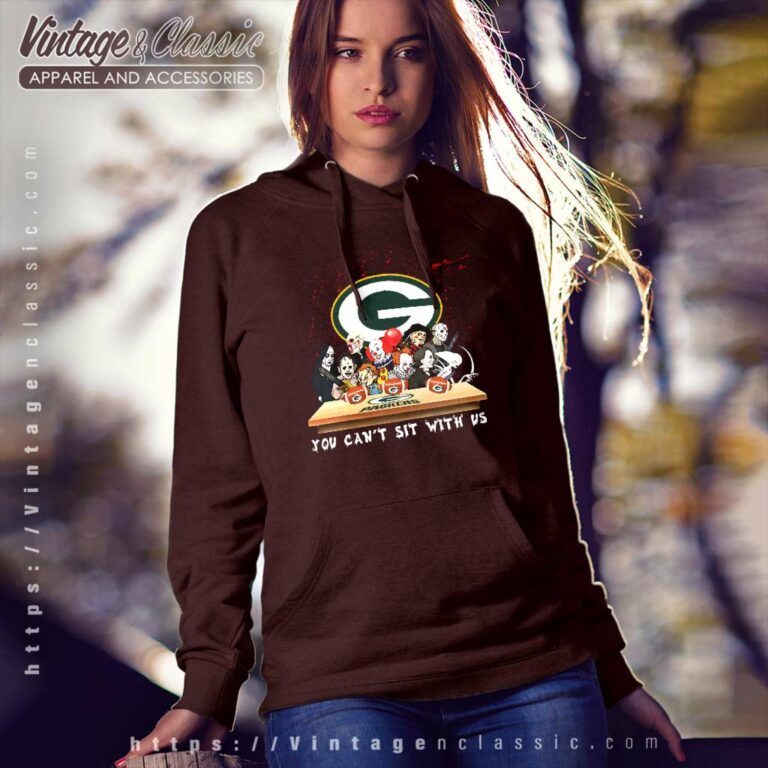 Green Bay Packers Horror Movies You Cant Sit With Us Halloween Hoodie Green Bay Packers Horror Movies You Cant Sit With Us Halloween Hoodie