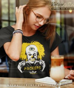 Green Bay Packers It Horror Movies Halloween Women TShirt