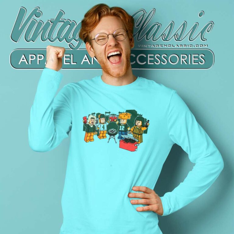 Green Bay Packers Lego Long Sleeve Tee Green Bay Packers Lego Long Sleeve Tee