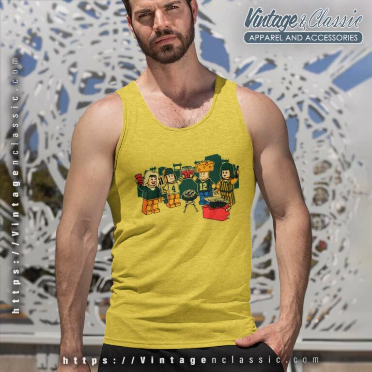 Green Bay Packers Lego Tank Top Racerback Green Bay Packers Lego Tank Top Racerback