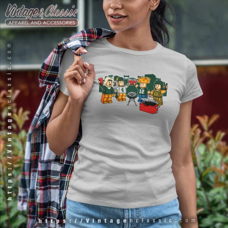 Green Bay Packers Lego Women TShirt Green Bay Packers Lego Women TShirt