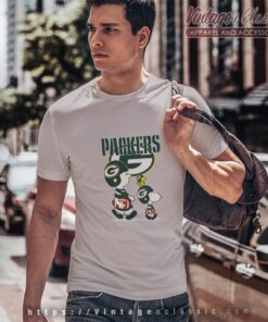 Green Bay Packers Lets Play Football Together Snoopy Shirt T shirt