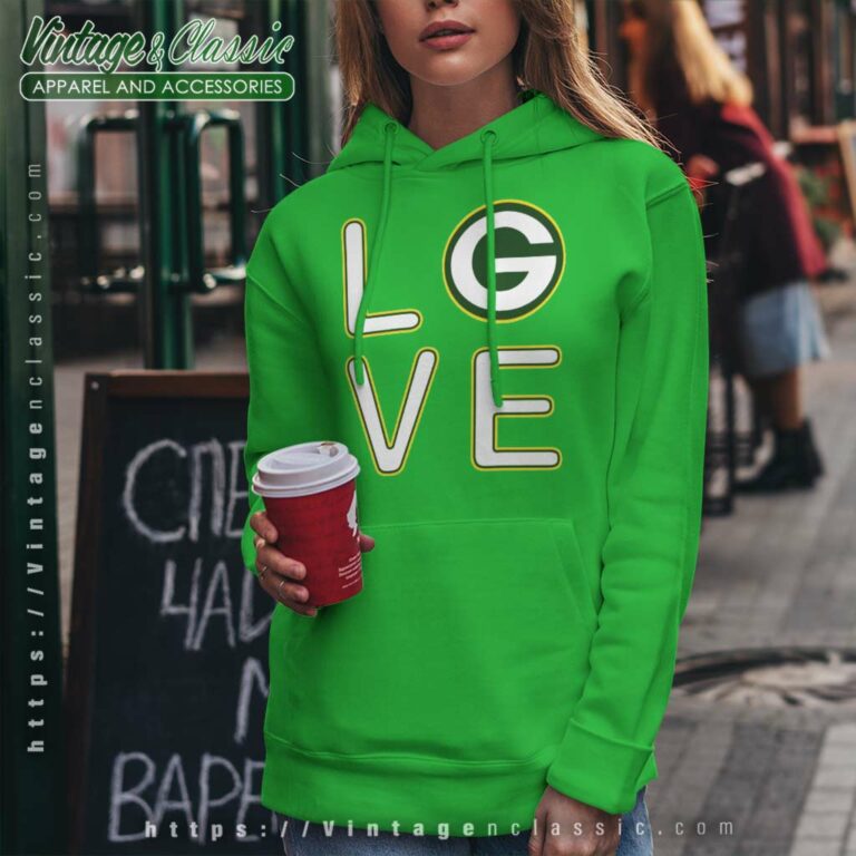 Green Bay Packers Love Hoodie Green Bay Packers Love Hoodie