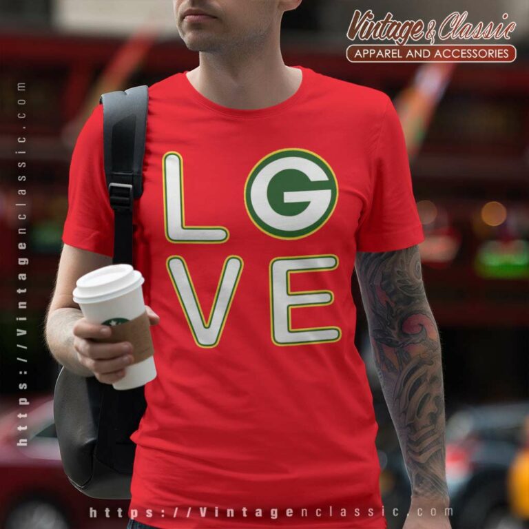 Green Bay Packers Love T Shirt Green Bay Packers Love T Shirt