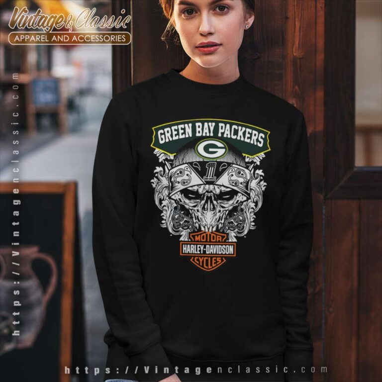 Green Bay Packers Motor Harley Davidson Cycles Sweatshirt Green Bay Packers Motor Harley Davidson Cycles Sweatshirt