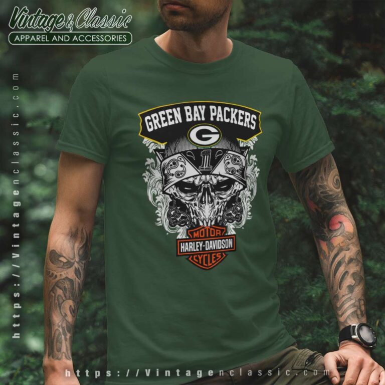Green Bay Packers Motor Harley Davidson Cycles T Shirt Green Bay Packers Motor Harley Davidson Cycles T Shirt