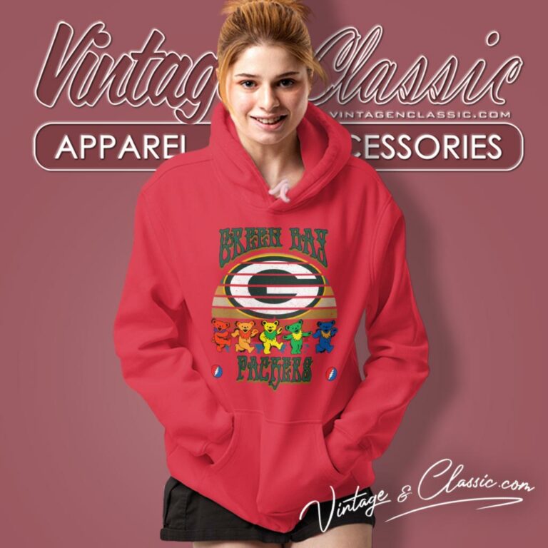 Green Bay Packers Nfl Grateful Dancing Bears Retro Hoodie Green Bay Packers Nfl Grateful Dancing Bears Retro Hoodie