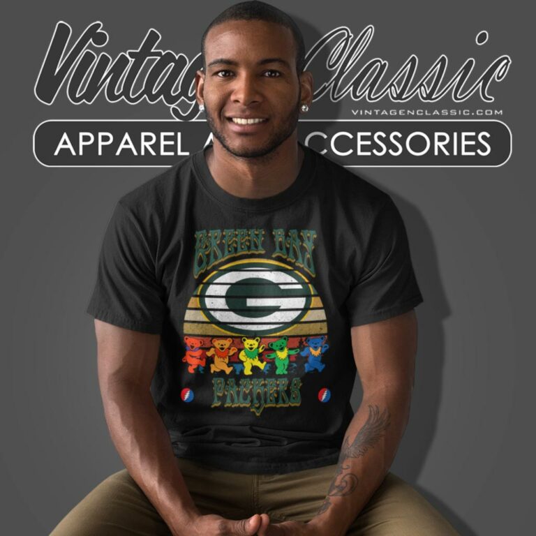 Green Bay Packers Nfl Grateful Dancing Bears Retro T Shirt Green Bay Packers Nfl Grateful Dancing Bears Retro T Shirt