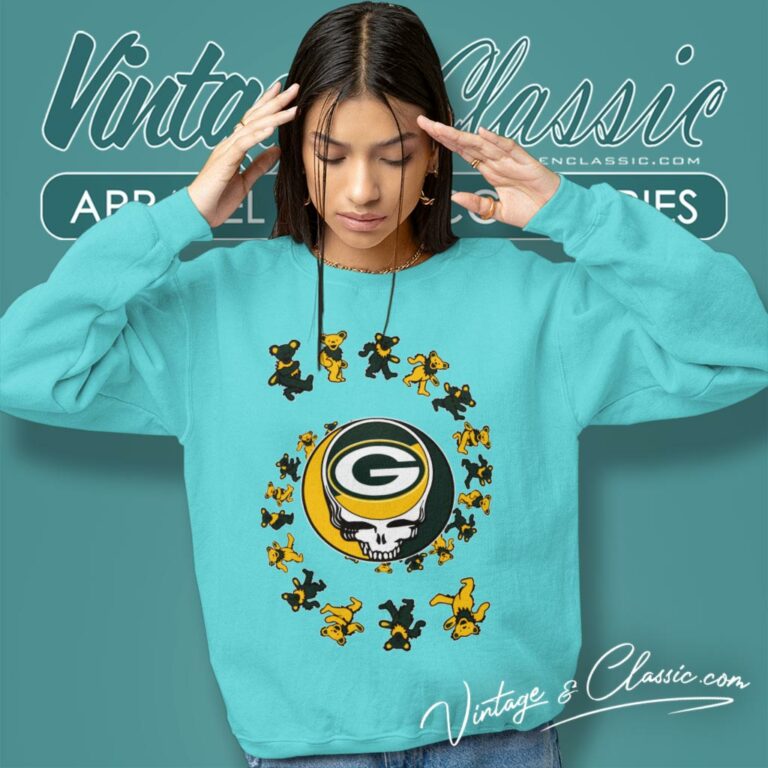 Green Bay Packers Nfl Grateful Dancing Bears Sweatshirt Green Bay Packers Nfl Grateful Dancing Bears Sweatshirt