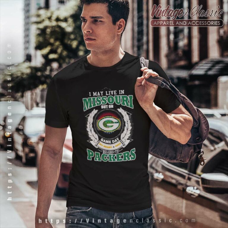 Green Bay Packers Shirt I May Live In Missouri Game Day T Shirt Green Bay Packers Shirt I May Live In Missouri Game Day T Shirt