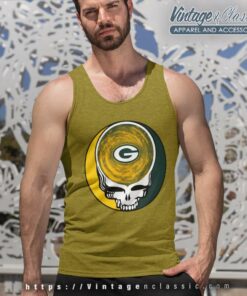 Green Bay Packers Shirt Nfl Grateful Dead Logo Tank Top Racerback