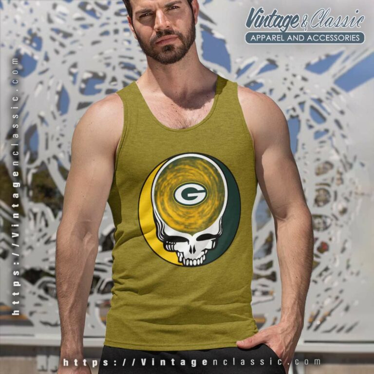 Green Bay Packers Shirt Nfl Grateful Dead Logo Tank Top Racerback Green Bay Packers Shirt Nfl Grateful Dead Logo Tank Top Racerback