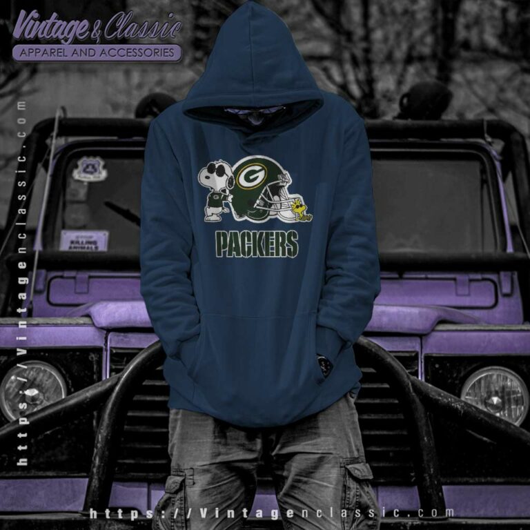 Green Bay Packers Snoopy And Woodstock Hoodie Green Bay Packers Snoopy And Woodstock Hoodie