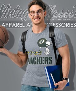 Green Bay Packers Snoopy Woodstock Team Walking Shirt