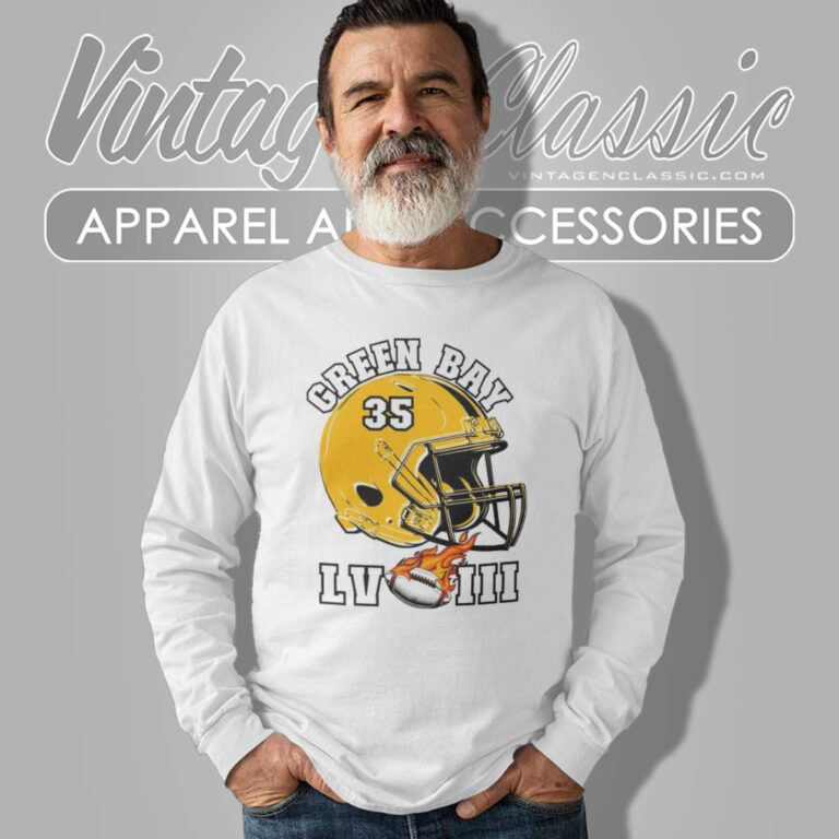 Green Bay Packers Super Bowl Lviii Helmet Long Sleeve Tee Green Bay Packers Super Bowl Lviii Helmet Long Sleeve Tee