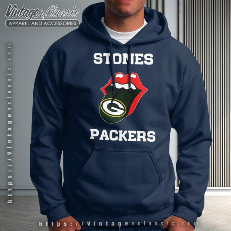 Green Bay Packers The Rolling Stones Logo Hoodie Green Bay Packers The Rolling Stones Logo Hoodie