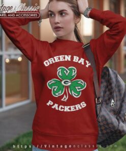 Green Bay Packers Three Leaf Clover St Patricks Day Sweatshirt