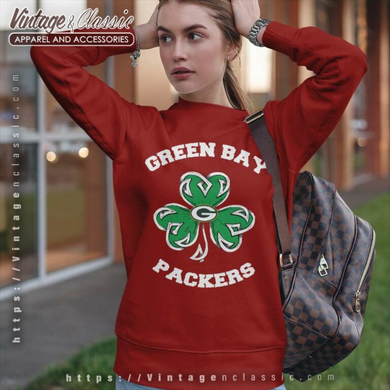 Green Bay Packers Three Leaf Clover St Patricks Day Sweatshirt Green Bay Packers Three Leaf Clover St Patricks Day Sweatshirt