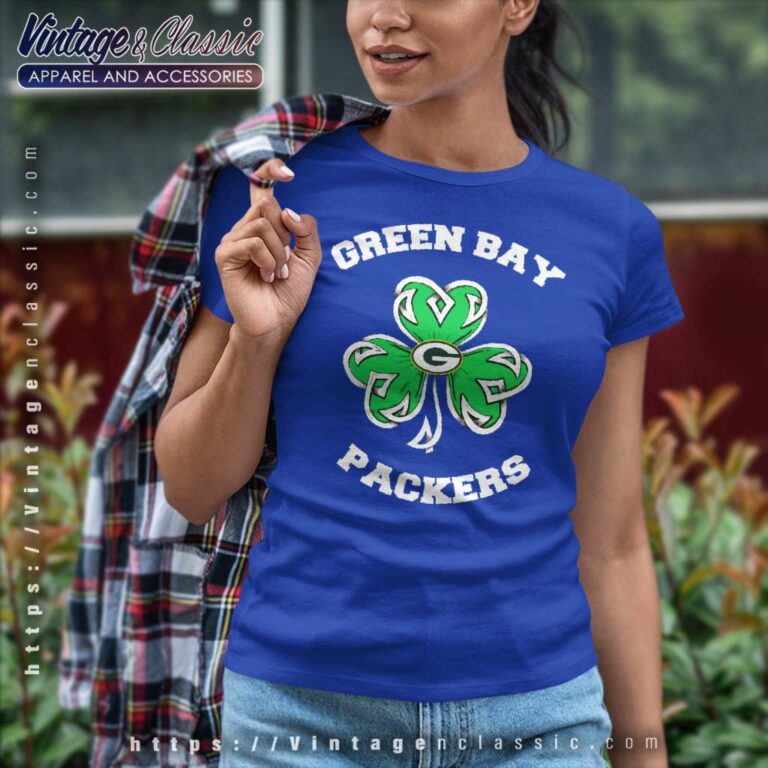 Green Bay Packers Three Leaf Clover St Patricks Day Women TShirt Green Bay Packers Three Leaf Clover St Patricks Day Women TShirt
