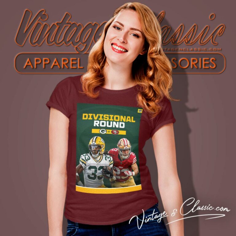 Green Bay Packers Vs San Francisco 49ers 2024 Super Divisional Round Women T Shirt Green Bay Packers Vs San Francisco 49ers 2024 Super Divisional Round Women T Shirt