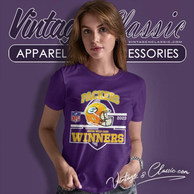Green Bay Packers Winners Champions 2023 Super Wild Card Nfl Divisional Helmet Women T Shirt Green Bay Packers Winners Champions 2023 Super Wild Card Nfl Divisional Helmet Women T Shirt
