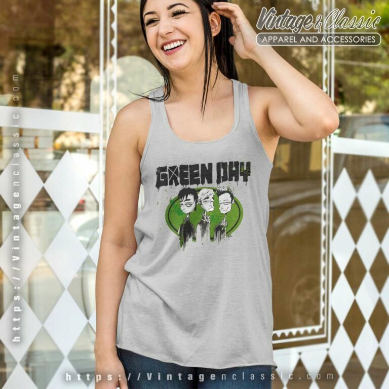 Green Day 2009 Tour Tank Top Racerback Green Day 2009 Tour Tank Top Racerback
