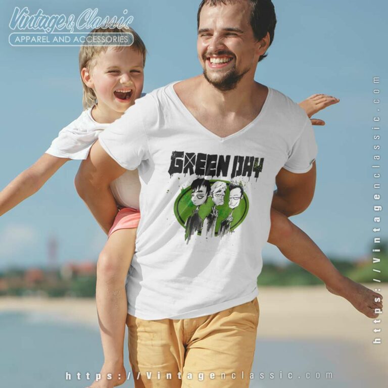Green Day 2009 Tour V Neck TShirt Green Day 2009 Tour V Neck TShirt