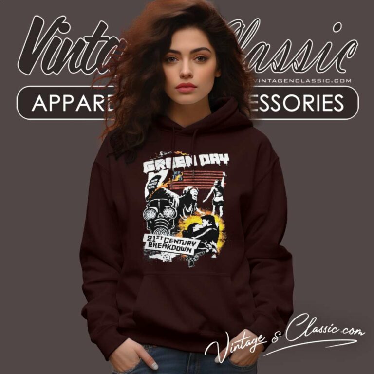 Green Day 21st Century Breakdown Tour Hoodie Green Day 21st Century Breakdown Tour Hoodie